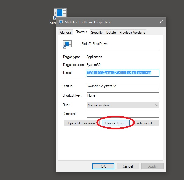 Cách tạo Slide to Shutdown trên Windows 10